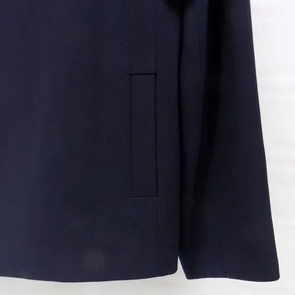 Worthington Navy Blue/Linen Zip-Front Suit Jacket and Tank Blouse Sz 18 READ NWT - Picture 5 of 16